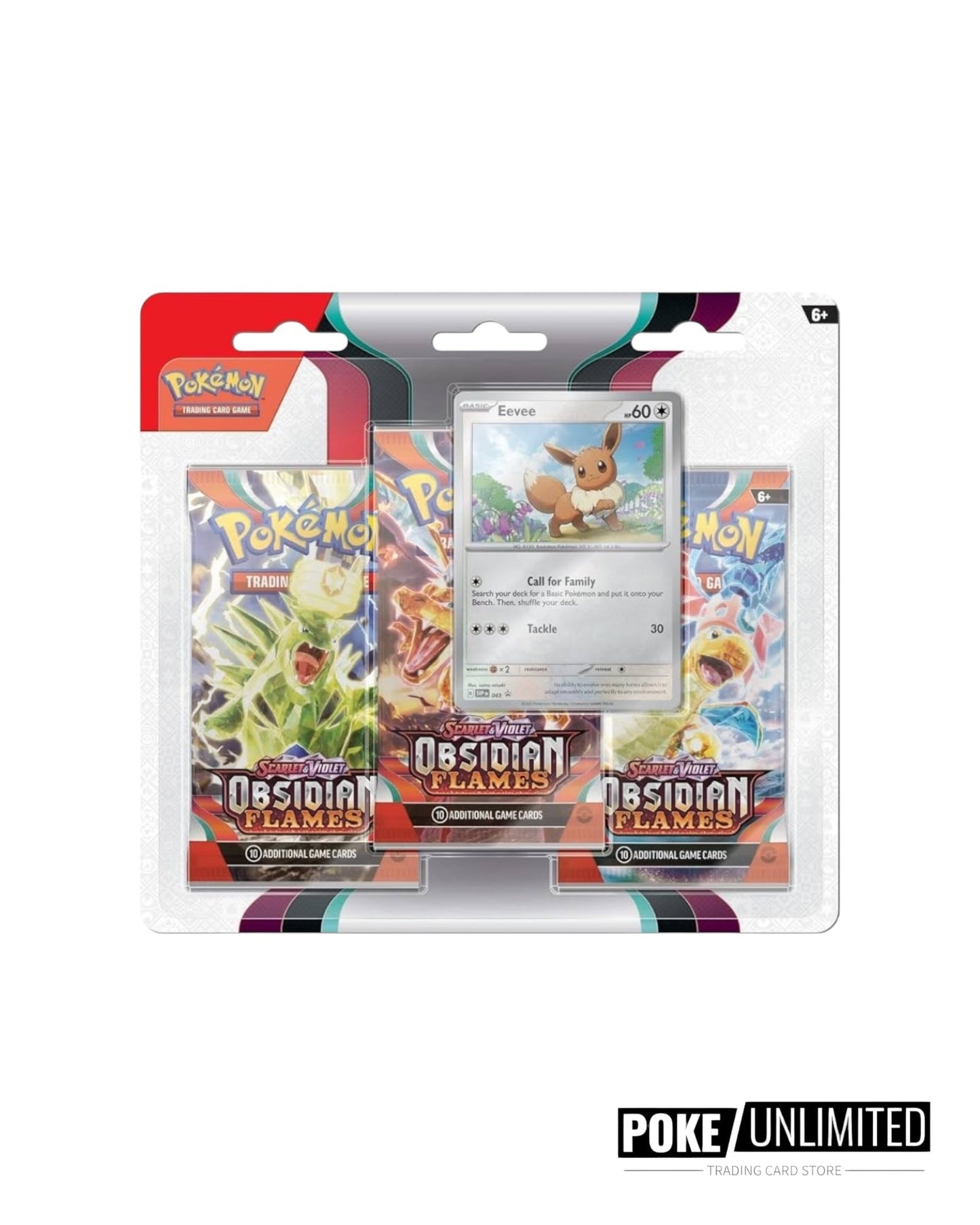 Pokémon TCG: Scarlet & Violet - Obsidian Flames 3 Pack Blister