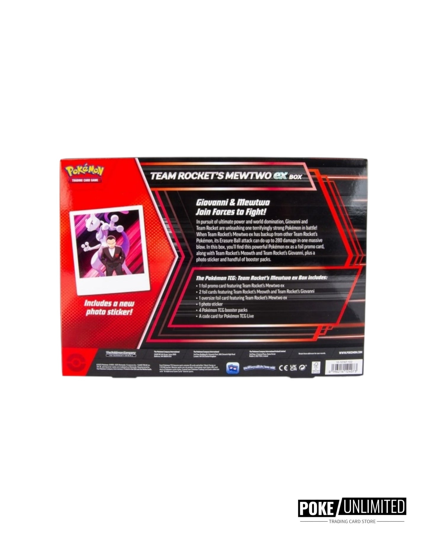 Pokémon TCG: Team Rocket’s Mewtwo ex Box