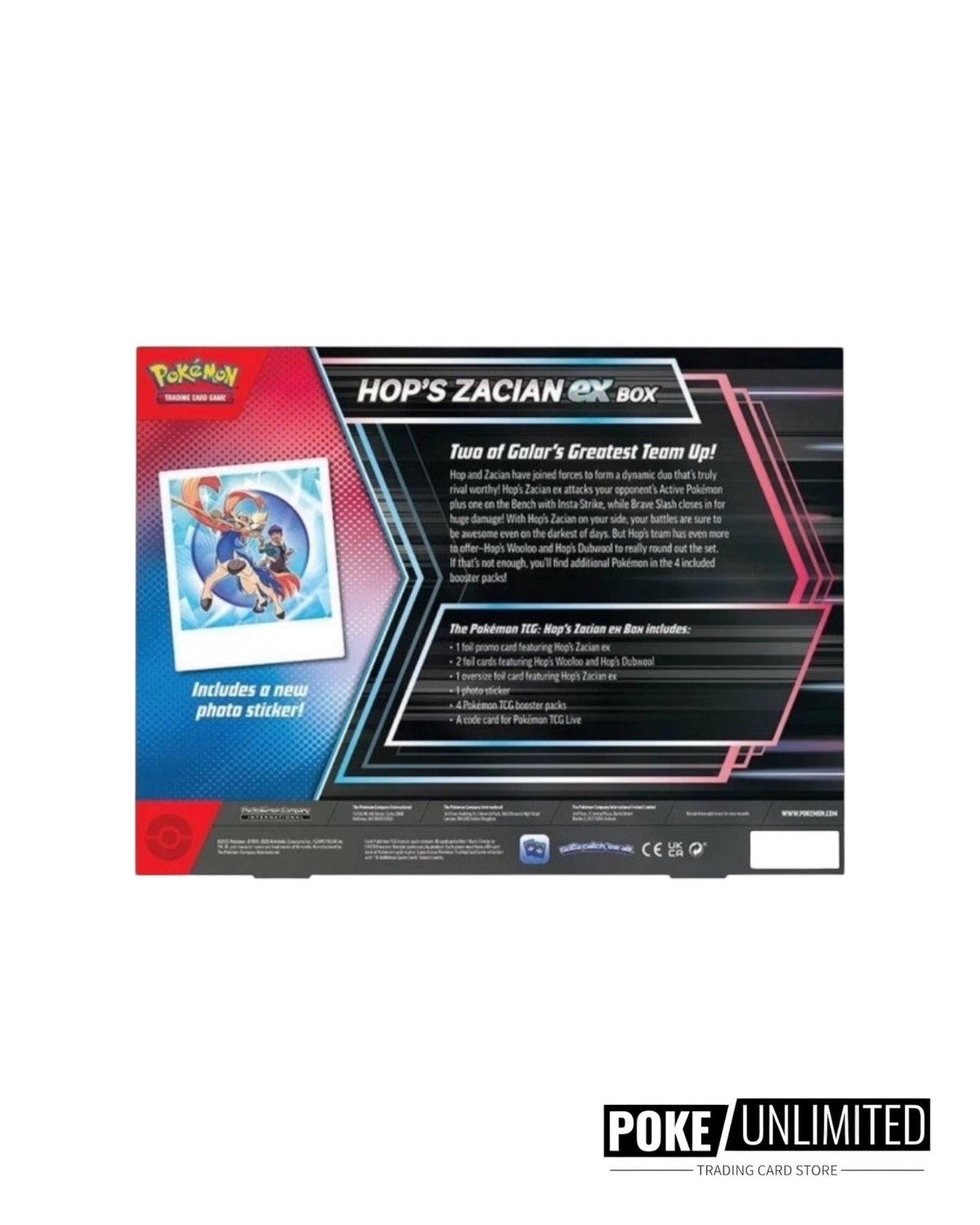 Pokémon TCG: Hop's Zacian ex Box