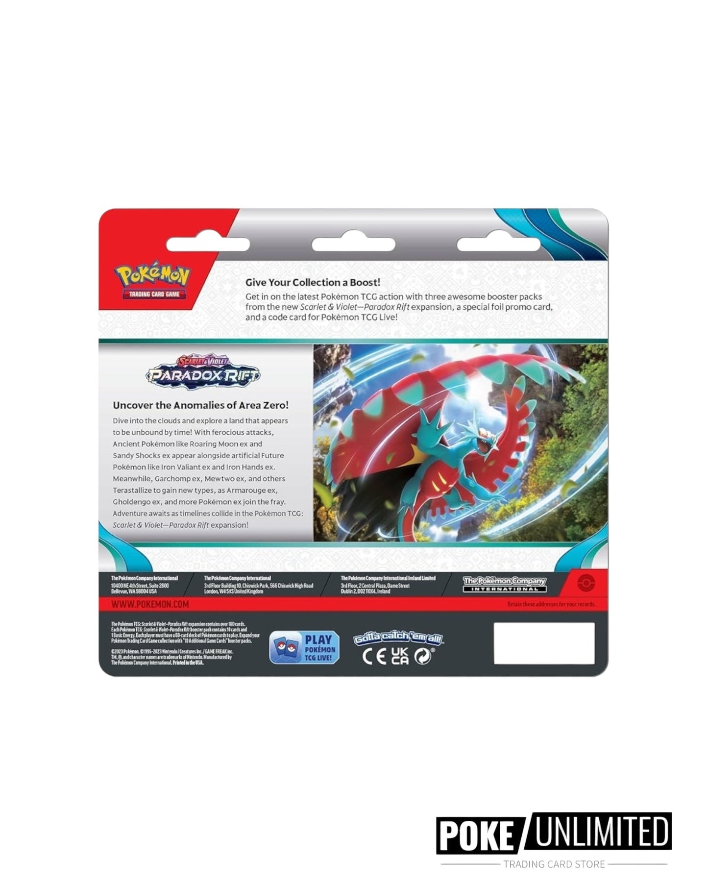 Pokémon TCG: Scarlet & Violet - Paradox Rift 3 Pack Blister