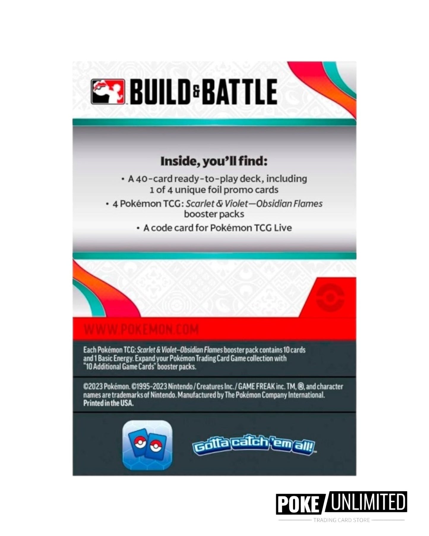 Pokémon TCG: Scarlet & Violet - Obsidian Flames Build and Battle Box