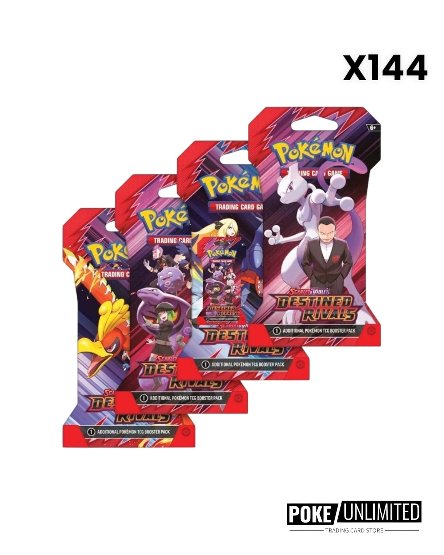 Pokémon TCG: Scarlet & Violet - Destined Rivals Sleeved Booster Pack Case