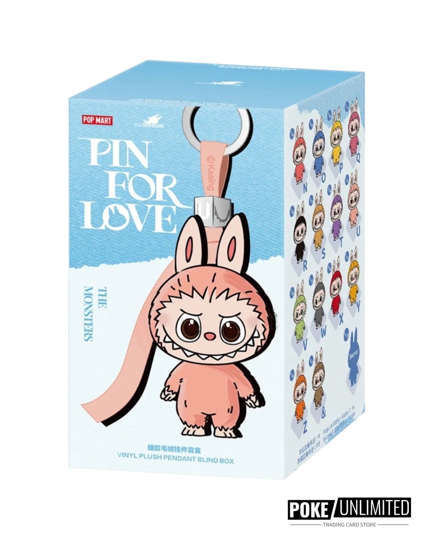 THE MONSTERS: Labubu - Pin for Love Series-Vinyl Plush Pendant Blind Box (N-Z)