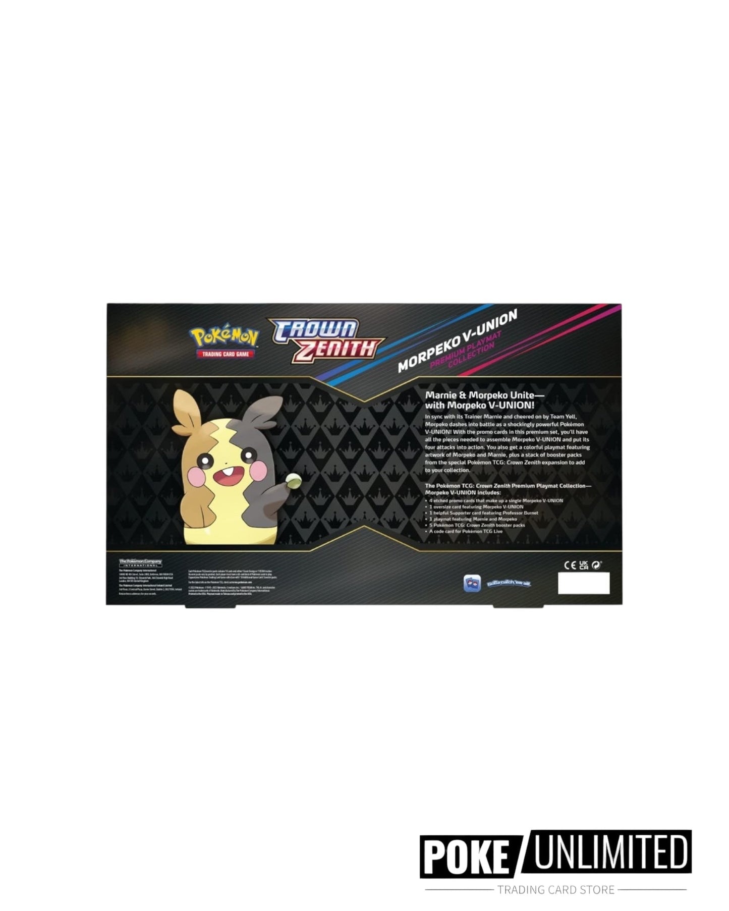 Pokémon TCG: Crown Zenith Morpeko V-Union Playmat Premium Collection
