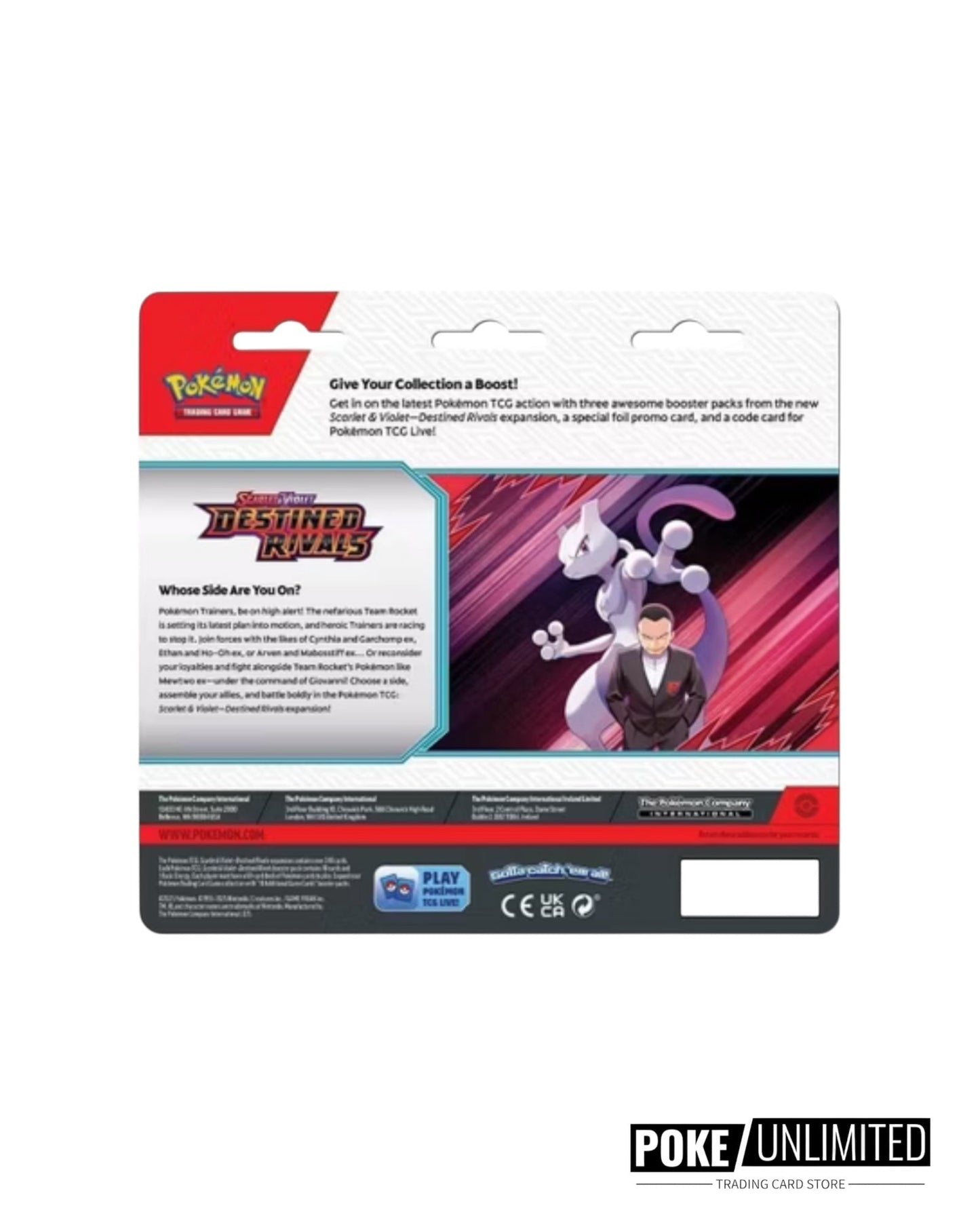 Pokémon TCG: Scarlet & Violet - Destined Rivals 3 Pack Blister